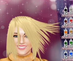 Hannah Montananın Saçını Yapma